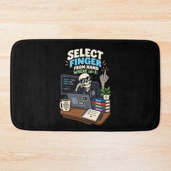 Item preview, SQL Select Finger From Hand Funny Programmer designed and sold by Ridaelb.
