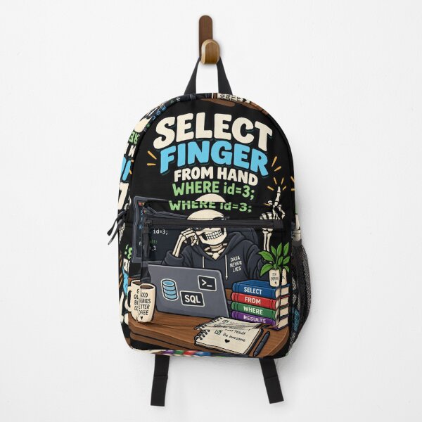 Item preview, SQL Select Finger From Hand Funny Programmer designed and sold by Ridaelb.