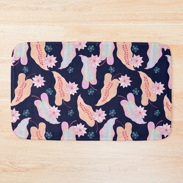 Item preview, Botanical Leaf Reverie - Deep Navy designed and sold by Piret Victoria Ribas.