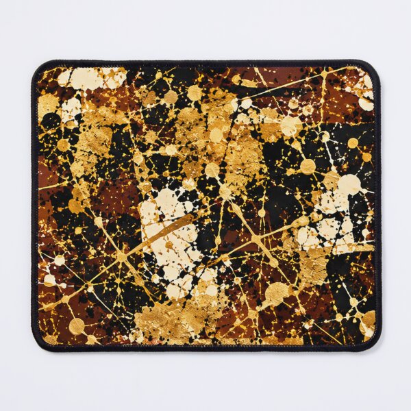Item preview, Gilded Obsidian and Gold Leaf Splatter Mixed Media Art designed and sold by THE SPLATTERED HAUS BY SAGE BANKS.