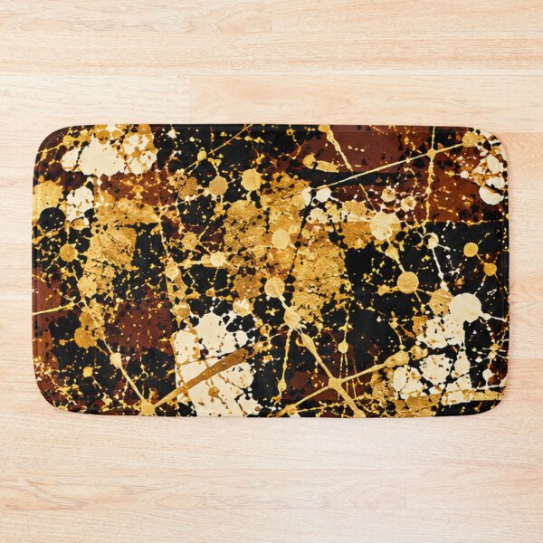 Item preview, Gilded Obsidian and Gold Leaf Splatter Mixed Media Art designed and sold by THE SPLATTERED HAUS BY SAGE BANKS.