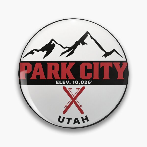 Item preview, Park City Utah Ski Resort Vintage Mountain Badge | Retro Skiing Design designed and sold by julietteholm.