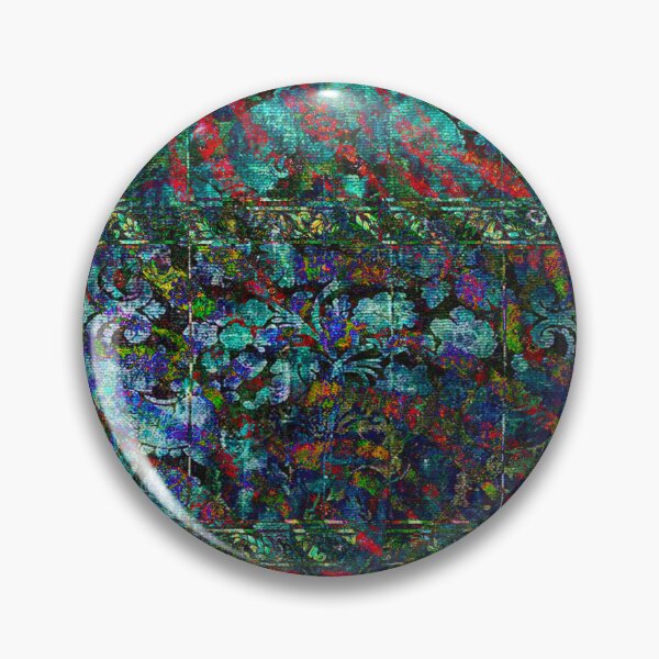 Item preview, REMNANTS – Distressed Ornamental Pattern | Experimental Vintage Abstract Art | Textured Wall Print designed and sold by angelinarfl.