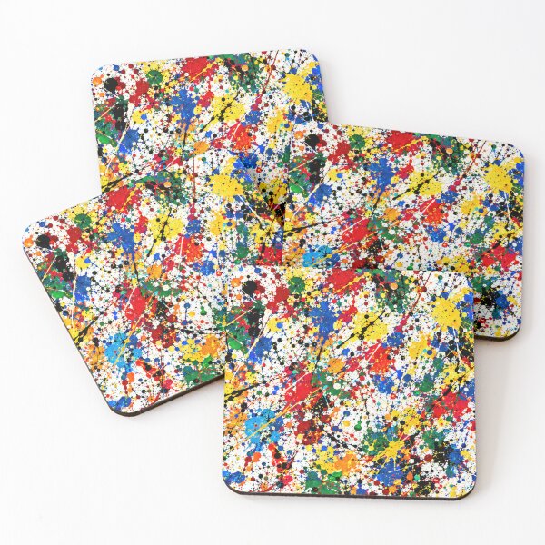 Item preview, Prismatic Spectrum Splatter Action Abstract Art designed and sold by THE SPLATTERED HAUS BY SAGE BANKS.