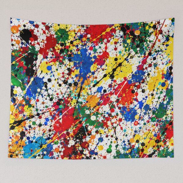 Item preview, Prismatic Spectrum Splatter Action Abstract Art designed and sold by THE SPLATTERED HAUS BY SAGE BANKS.