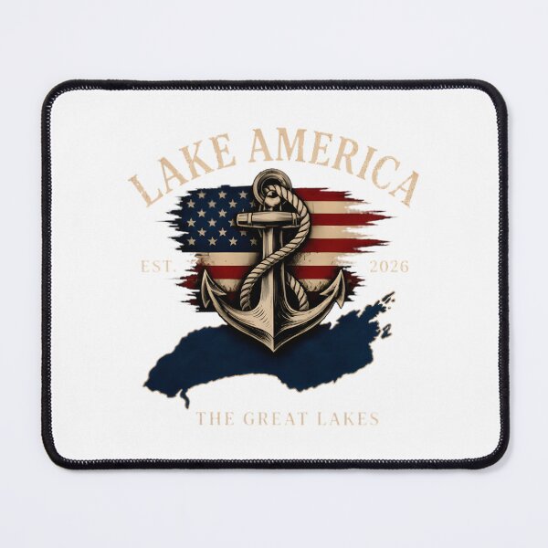 Item preview, Patriotic Anchor Design Featuring Lake America and Great Lakes Motif designed and sold by HMshopful.