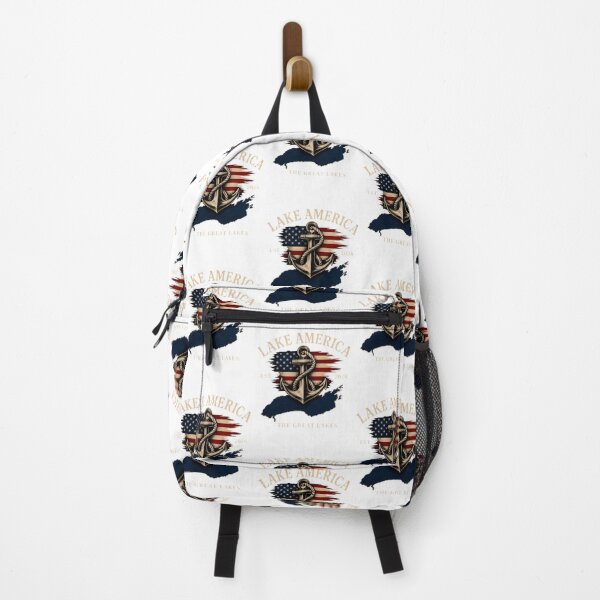 Item preview, Patriotic Anchor Design Featuring Lake America and Great Lakes Motif designed and sold by HMshopful.