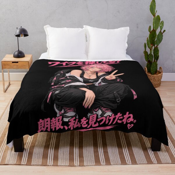 Item preview, Pink Hair Anime Waifu - Japanese Techwear Streetwear Aesthetic designed and sold by wilnickvisuals.