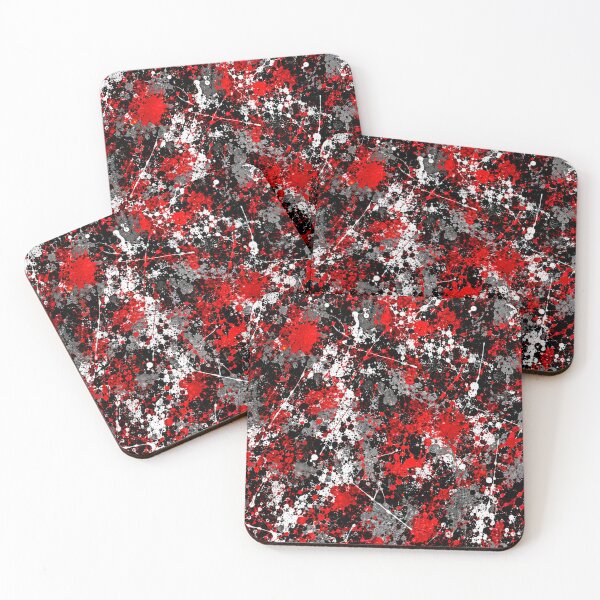 Item preview, Crimson Noir Splatter Action Abstract Art designed and sold by THE SPLATTERED HAUS BY SAGE BANKS.