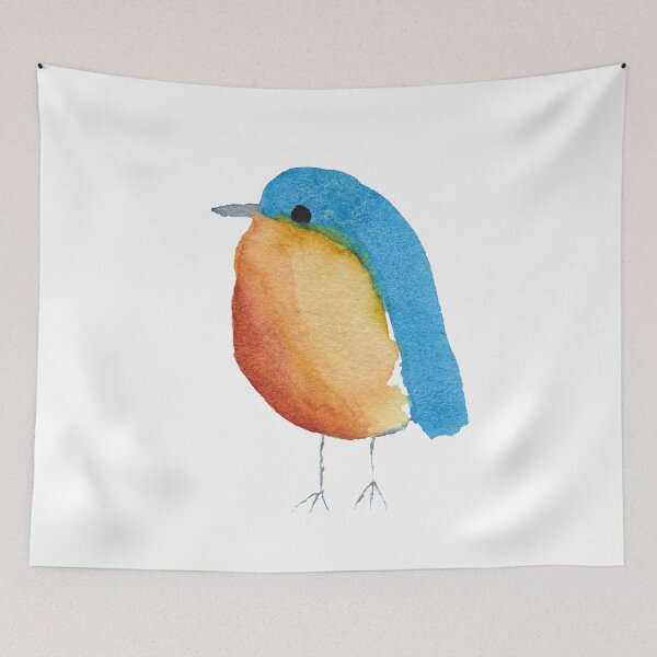 Item preview, Watercolor Blue Bird designed and sold by Kelly Vincent.