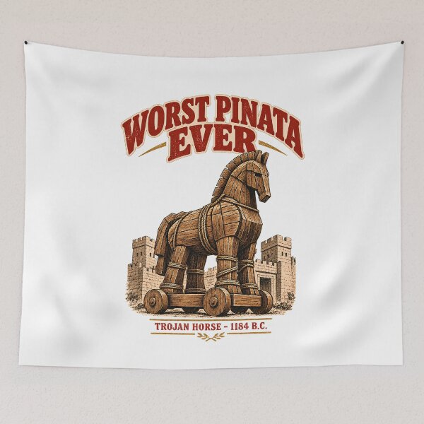Item preview, Worst Pinata Ever - Funny Trojan Horse 1184 B.C. Meme designed and sold by Neurospicy Trolls.