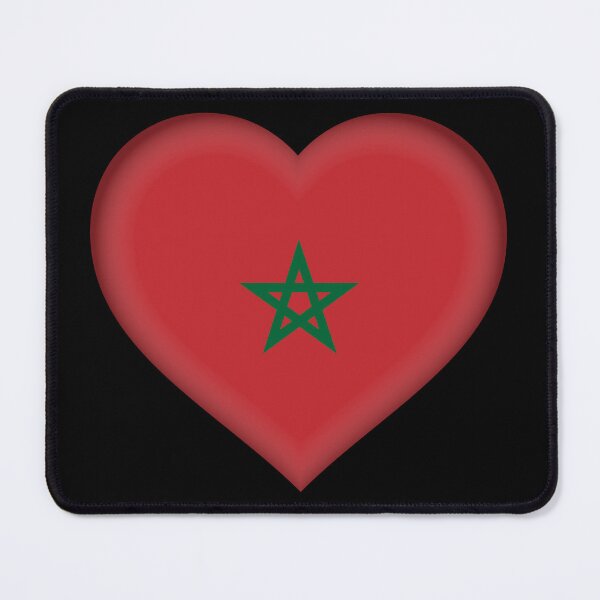 Item preview, Morocco Heart 3D Flag Morocco Love Design designed and sold by YAZ.