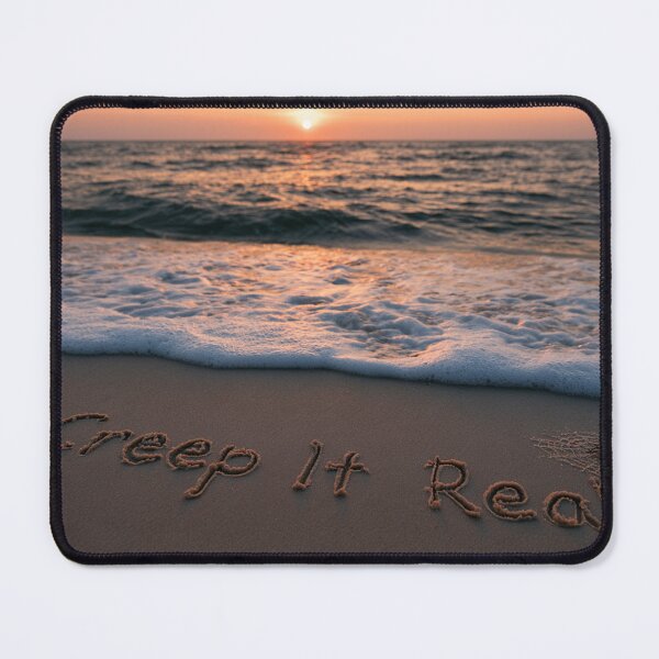 Item preview, Creep It Real Sand Inscription With Spiderweb At Sunset Shoreline designed and sold by chase-thewave.