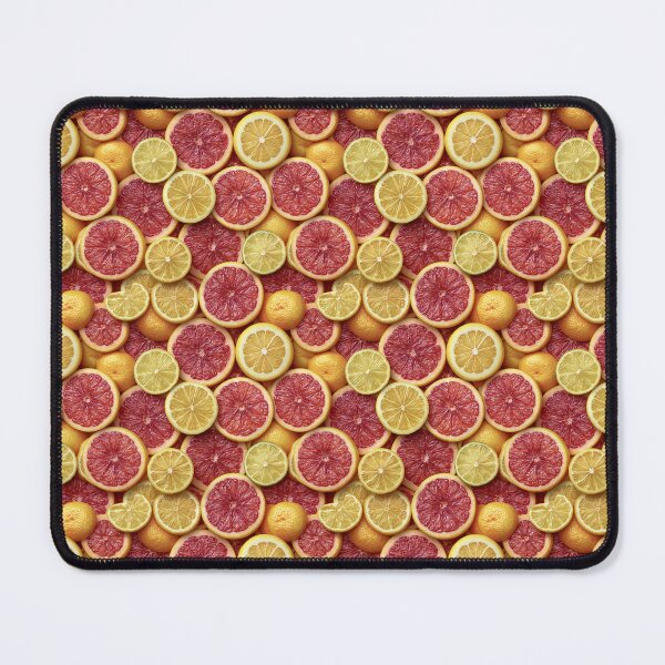 Item preview, Pink Grapefruit and Yellow Lemon Fruit Pattern designed and sold by KsaveraArt.