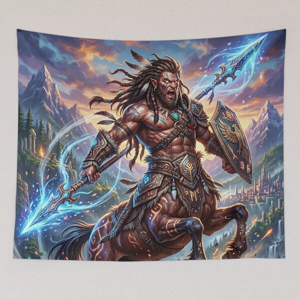 Item preview, Centaur Warrior - Epic Fantasy Art designed and sold by Lucid Dream Pixel.