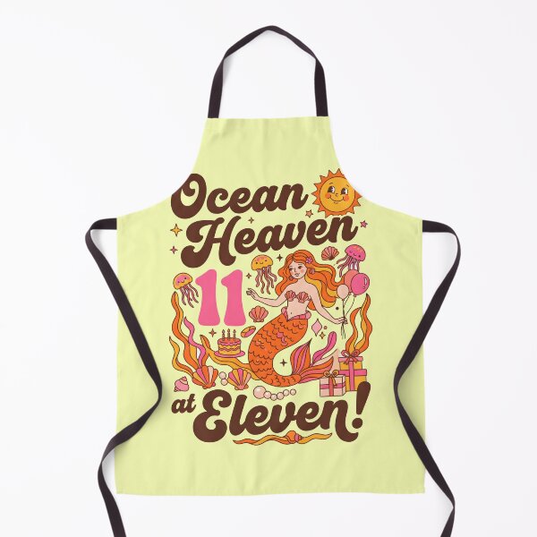 Item preview, Ocean Heaven at Eleven! 11th Birthday – Cute Mermaid Ocean Birthday Design designed and sold by Sea Gem.