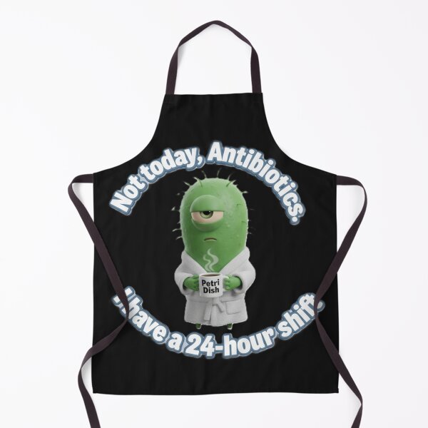 Item preview, Not Today Antibiotics – Funny Tired Bacteria designed and sold by Surviving Monday Club.
