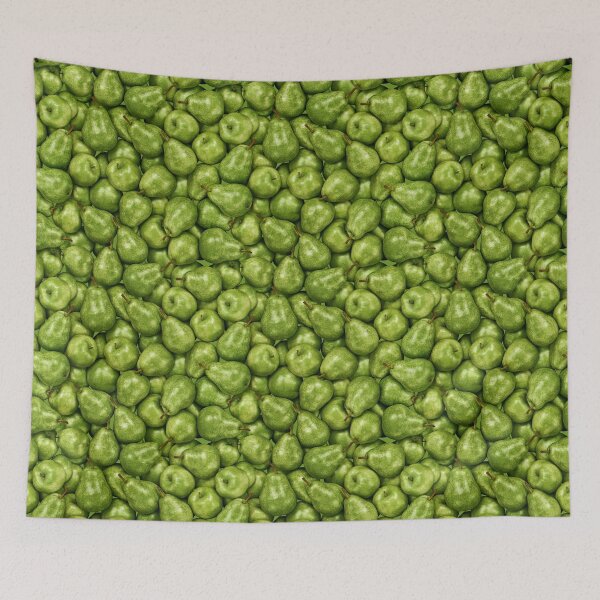 Item preview, Green Pear Fruit Pattern designed and sold by KsaveraArt.