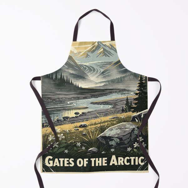 Item preview, Gates of the Arctic National Park Vintage Travel Art designed and sold by Teelogic.