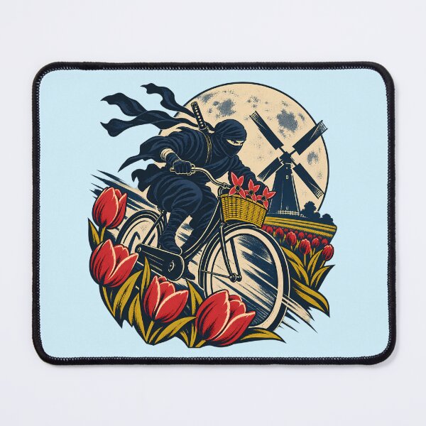 Item preview, The Dutch Ninja – Cycling Through the Tulips designed and sold by SVox.