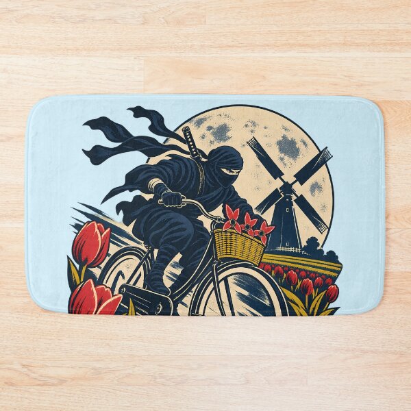 Item preview,  The Dutch Ninja – Cycling Through the Tulips designed and sold by SVox.