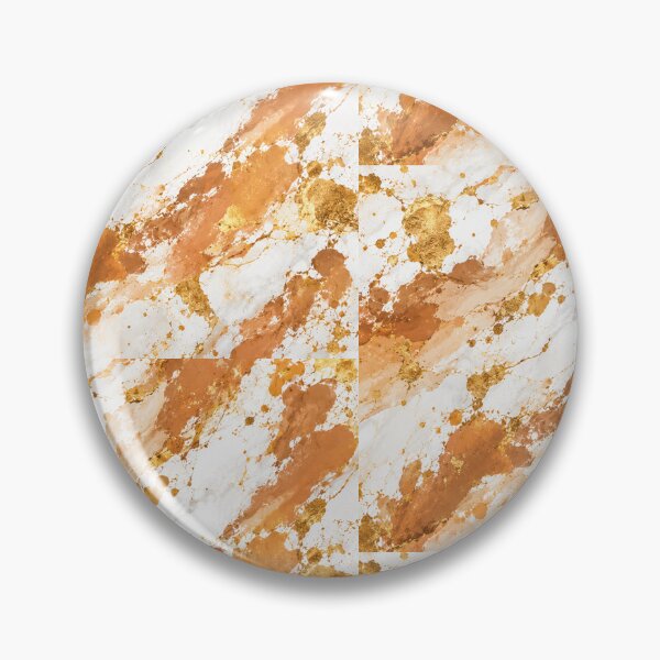 Item preview, Gilded Amber and Cream Marble Mixed Media Art designed and sold by THE SPLATTERED HAUS BY SAGE BANKS.