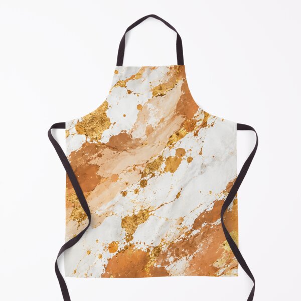 Item preview, Gilded Amber and Cream Marble Mixed Media Art designed and sold by THE SPLATTERED HAUS BY SAGE BANKS.
