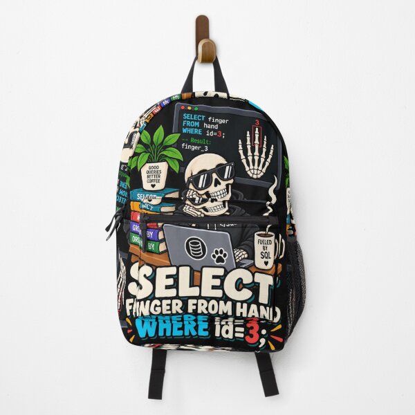 Item preview, SQL Select Finger From Hand Funny Coder Skeleton designed and sold by Ridaelb.