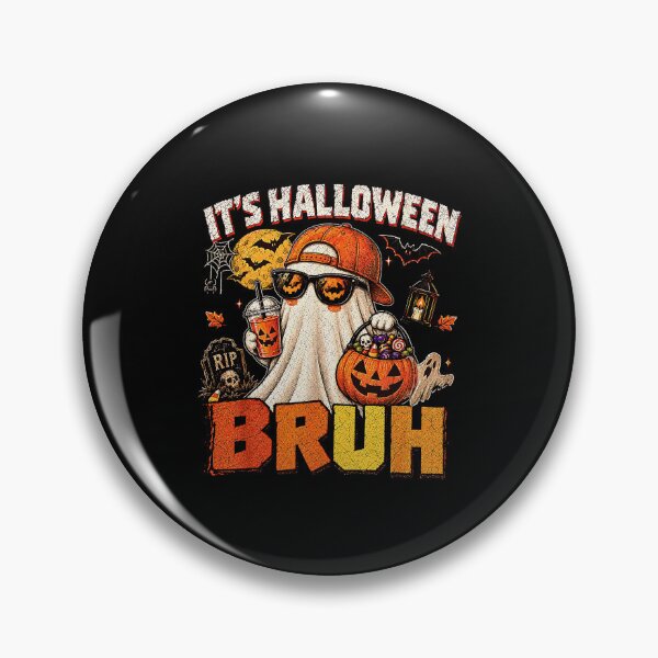 Item preview, Its Halloween Bruh Boo Ghost Pumpkin Costume Boys Kids Men designed and sold by Byhergawaa.