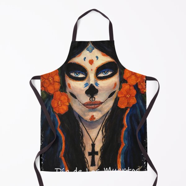 Item preview, Day of the Dead Sugar Skull Art – Calavera Face Paint Design designed and sold by kevnmel1964.