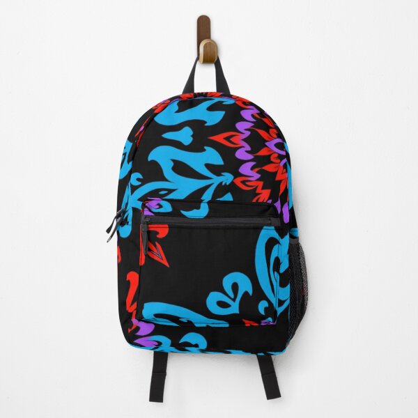 Item preview, blue, purple and red floral pattern designed and sold by sweetytops.