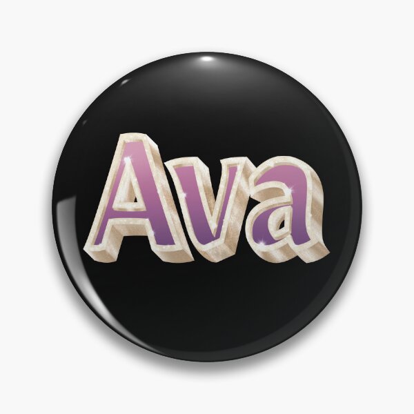 Item preview, Ava Name in Gold, Pink and Purple with a Glam Style designed and sold by AloraDawnEve.