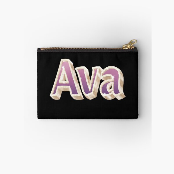 Item preview, Ava Name in Gold, Pink and Purple with a Glam Style designed and sold by AloraDawnEve.