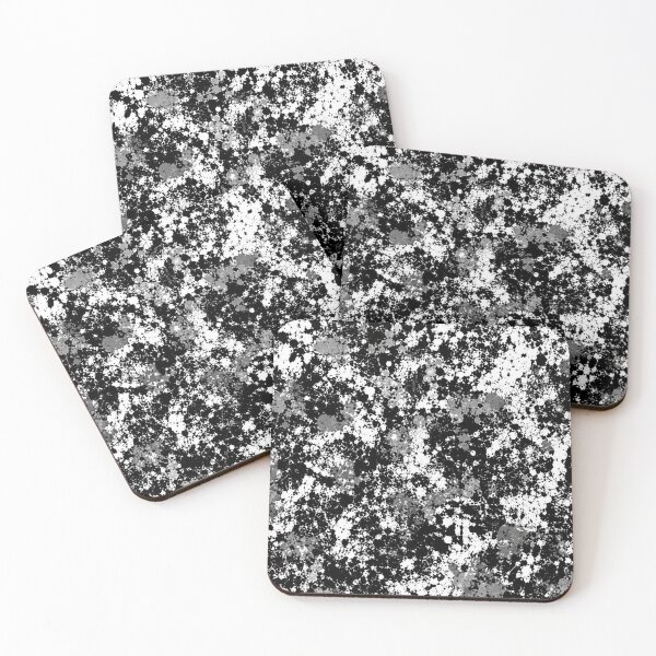 Item preview, Monochrome Noir Splatter Action Abstract Art designed and sold by THE SPLATTERED HAUS BY SAGE BANKS.