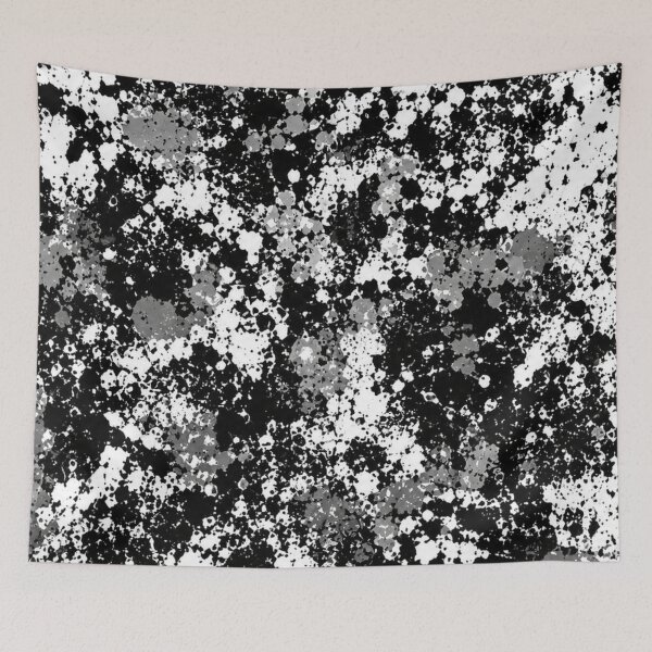 Item preview, Monochrome Noir Splatter Action Abstract Art designed and sold by THE SPLATTERED HAUS BY SAGE BANKS.
