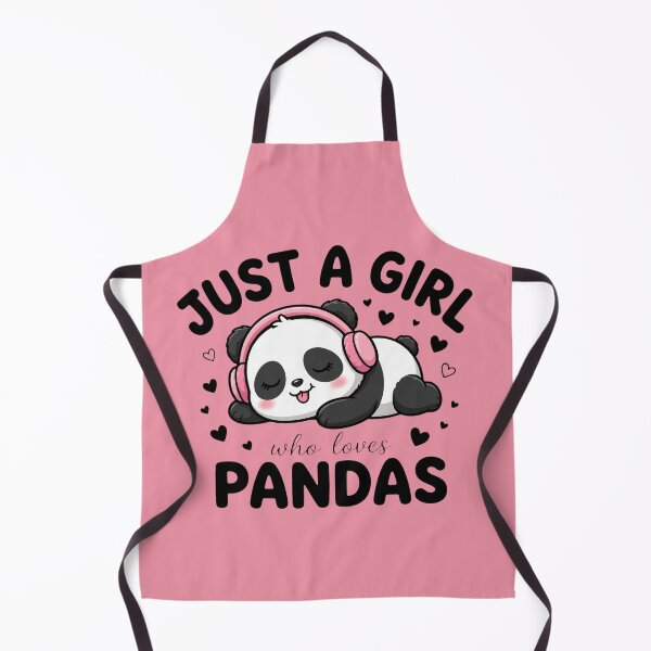Item preview, Just A Girl Who Loves Pandas Cute Music Panda Bear Art designed and sold by Vibe-Vary.