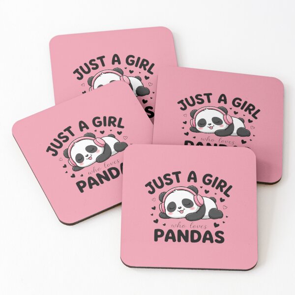Item preview, Just A Girl Who Loves Pandas Cute Music Panda Bear Art designed and sold by Vibe-Vary.