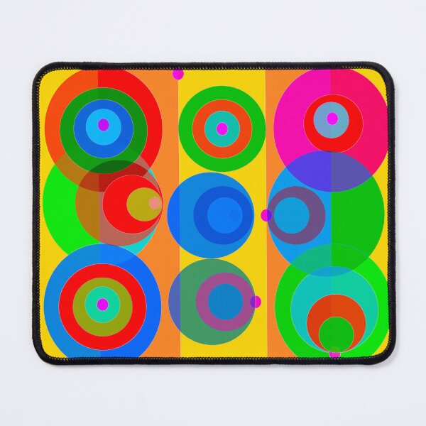Item preview, Rossi Chromatic Circles – Color Interaction Abstract Art designed and sold by Rossi Fine Art Gallery.