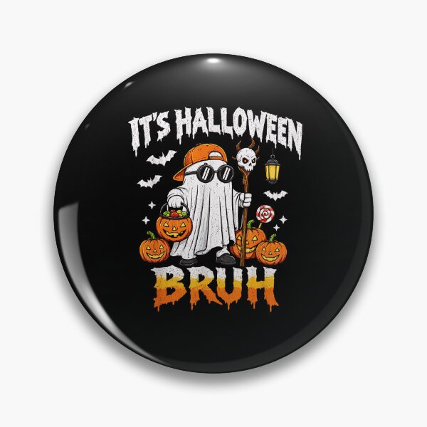 Item preview, Its Halloween Bruh Boo Ghost Pumpkin Costume Boys Kids Men designed and sold by Byhergawaa.