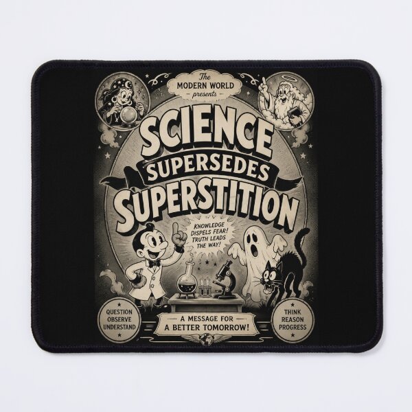Item preview, Science Supersedes Superstition T-Shirt | Vintage 1930s Cartoon Skepticism designed and sold by Preston Meyers Designs.