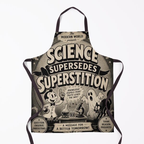 Item preview, Science Supersedes Superstition T-Shirt | Vintage 1930s Cartoon Skepticism designed and sold by Preston Meyers Designs.
