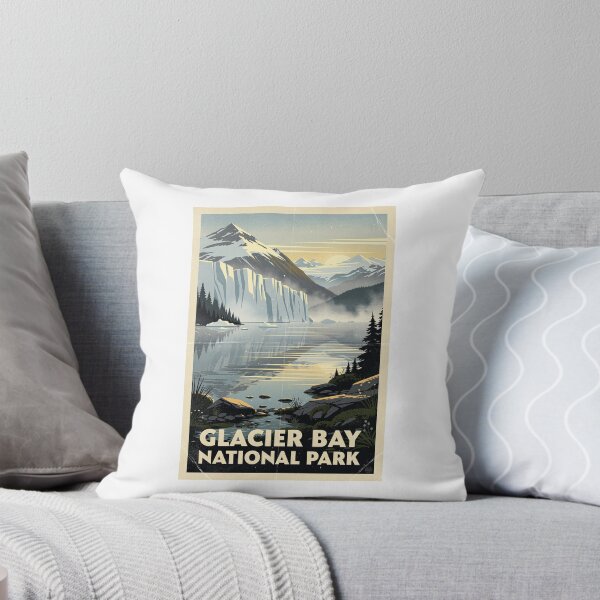 Item preview, Glacier Bay National Park Vintage Travel Art designed and sold by Teelogic.