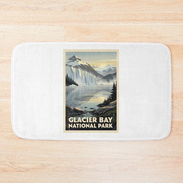 Item preview, Glacier Bay National Park Vintage Travel Art designed and sold by Teelogic.