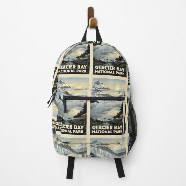 Item preview, Glacier Bay National Park Vintage Travel Art designed and sold by Teelogic.