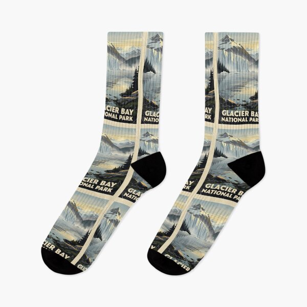 Item preview, Glacier Bay National Park Vintage Travel Art designed and sold by Teelogic.