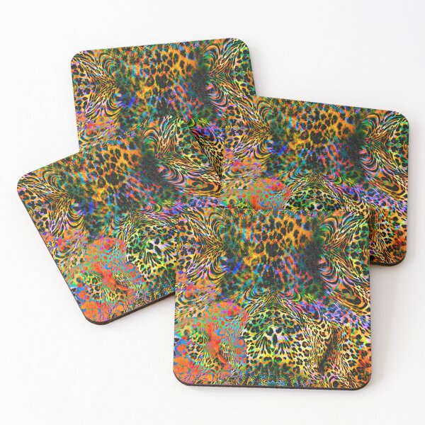 Item preview, WILD INSTINCT – Psychedelic Animal Print | Maximalist Experimental Art | Colorful Leopard Pattern designed and sold by angelinarfl.
