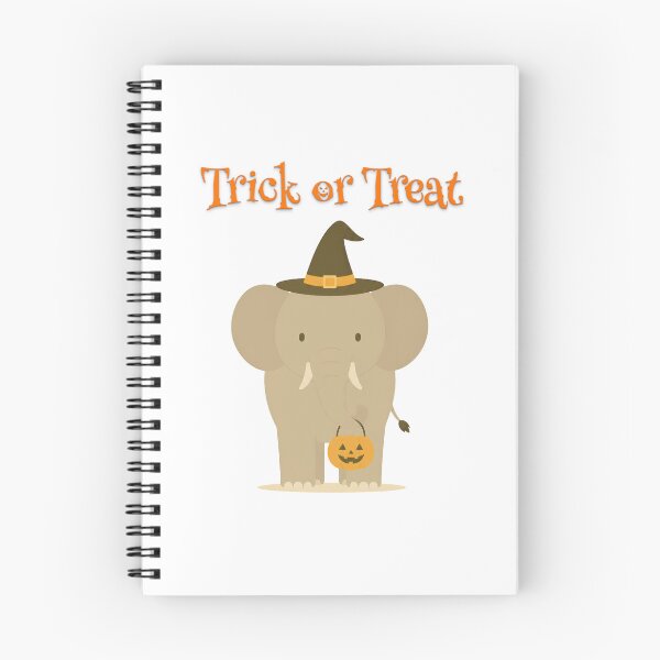 Item preview, Cute Halloween Elephant Witch Trick or Treat designed and sold by Inka Moon Design.