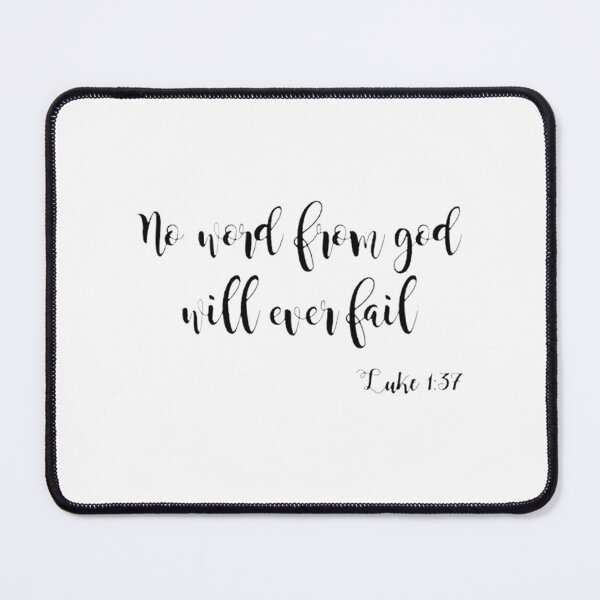 Item preview, Inspirational Quote Design 'No Word From God Will Ever Fail' for Spiritual and Motivational Gifts designed and sold by Irenekioko.