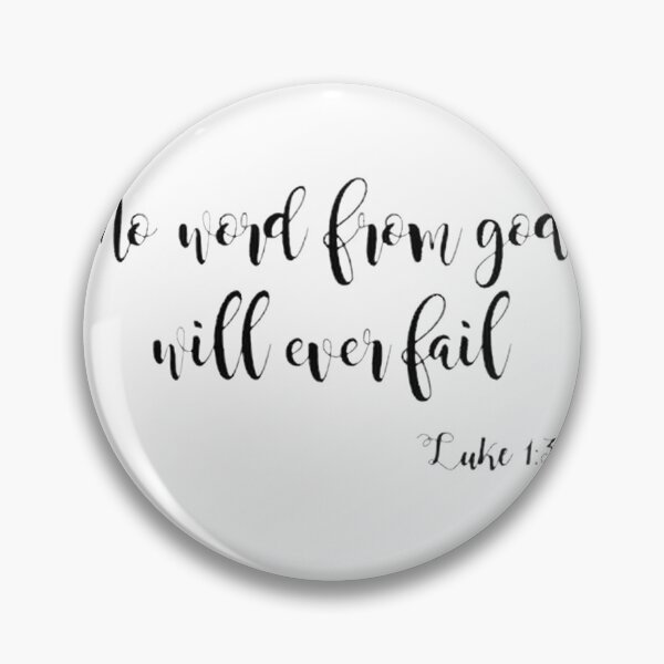 Item preview, Inspirational Quote Design 'No Word From God Will Ever Fail' for Spiritual and Motivational Gifts designed and sold by Irenekioko.