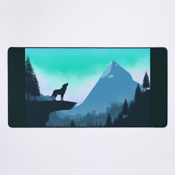 Item preview, Wolf in mountains howling at moon with eagle flying over designed and sold by Nickadon.